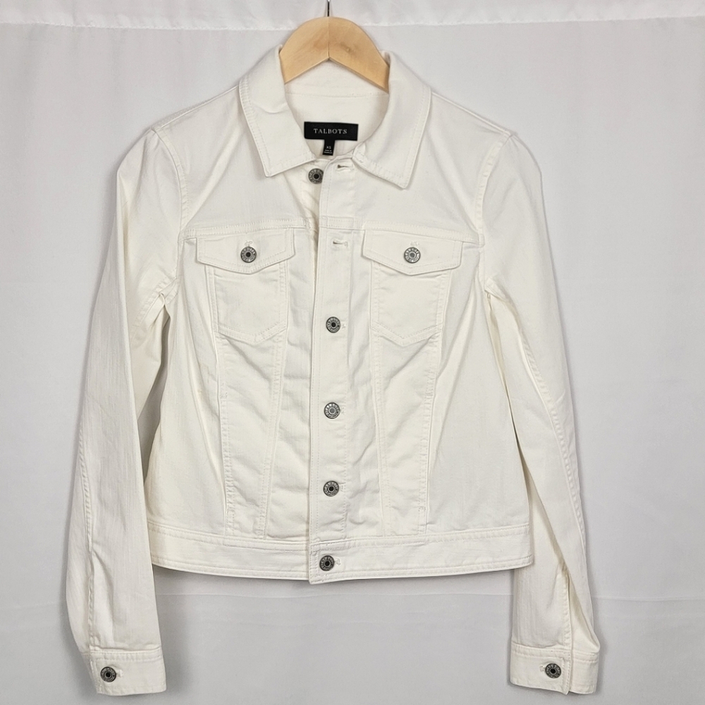 Talbots White Denim Jacket #1415